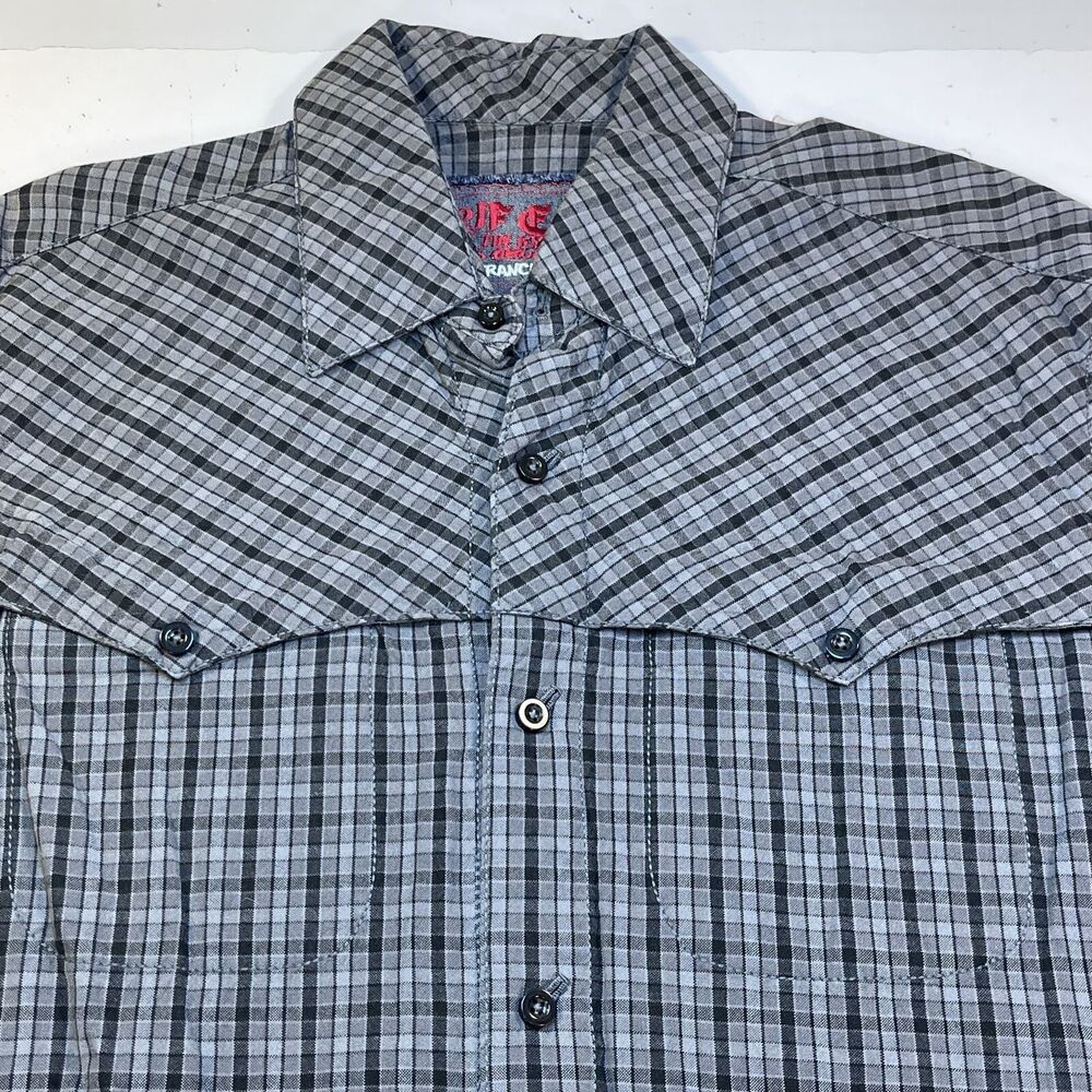 Rare SELF EDGE POTE TIN KYRIAKI BUTTON UP SHIRT Mens XL Al's Attire streetwear